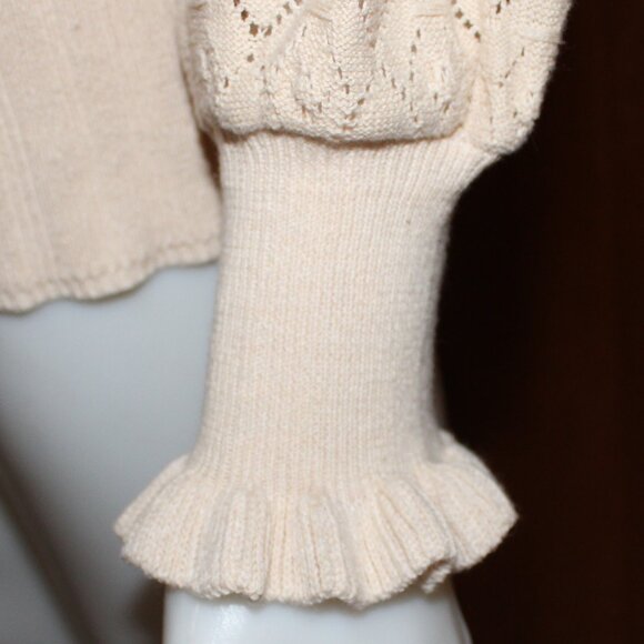 🎉HP🎉Romanstii  Sweater Lightweight Pullover Puff Sleeve Sweater - Picture 3 of 4